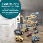 Topbright, transporter samochodów i tor wyścigowy 2w1, pojazd drewniany