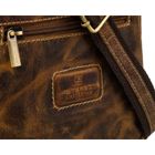 Torba listonoszka, brązowa, skórzana, Peterson