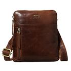 Torba listonoszka, brązowa, skórzana, Peterson