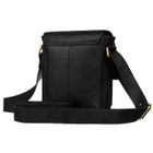 Torba listonoszka, czarna, skórzana, Peterson