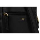 Torba listonoszka, czarna, skórzana, Peterson