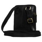 Torba listonoszka, czarna, skórzana, Peterson