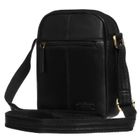 Torba listonoszka, czarna, skórzana, Peterson