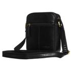 Torba listonoszka, czarna, skórzana, Peterson