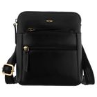 Torba listonoszka, czarna, skórzana, Peterson