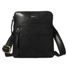 Torba listonoszka, czarna, skórzana, Peterson