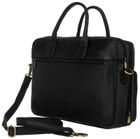 Torba na laptopa, czarna, skórzana, Peterson