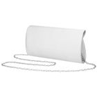 Torebka kopertówka, srebrna, Rovicky