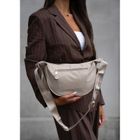 Torebka listonoszka, beżowa, Peterson