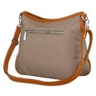 Torebka listonoszka, beżowa, skóra ekologiczna, Peterson