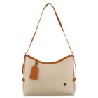 Torebka listonoszka, beżowa, skóra ekologiczna, Peterson