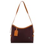 Torebka listonoszka, bordowa, skóra ekologiczna,Peterson