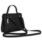 Torebka listonoszka, czarna, skóra ekologiczna, Peterson