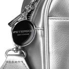 Torebka listonoszka, srebrna, Peterson