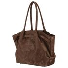 Torebka shopper, brązowa, skóra ekologiczna, Peterson