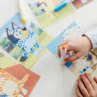 Totum, Bluey, kolorowanka ze stempelkami w pisaku, zestaw kreatywny