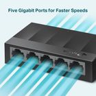 TP-Link, switch, LS1005G (5x 10/100/1000Mbps)