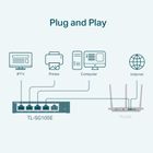 TP-Link, switch, TL-SG105E (5x 10/100/1000Mbps)