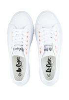 Trampki damskie, białe, wysoka podeszwa, Lee Cooper