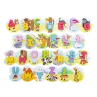 Trefl, alfabetyczna układanka, puzzle z dziurką, literki