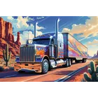 Trefl, Ciężarówka w trasie, puzzle, 160 elementów