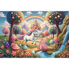 Trefl, Inspired By Fantasy, Rodzina Treflików, Jednorożec w słodyczolandii, puzzle, 100 elementów
