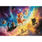 Trefl, Kosmiczne kotki, puzzle, 500 elementów