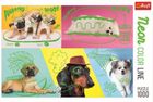 Trefl, Neon Color Line, Odlotowe psy, puzzle, 1000 elementów