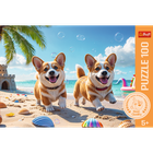 Trefl, Piesek Corgi, puzzle, 100 elementów