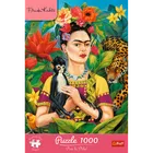 Trefl, Premium Plus, Frida Kahlo, Portret w dżungli, puzzle, 1000 elementów