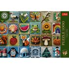 Trefl, Premium Plus, Tea Time, Szydełkowanie, Cztery Pory Roku, puzzle, 1000 elementów