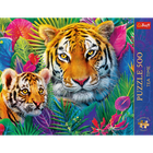 Trefl, Premium Plus, Tea Time, Tygrysy w dżungli, puzzle, 500 elementów