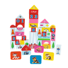 Trefl, Psi Patrol, klocki drewniane, cyferki, 54 elementy