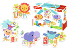 Trefl, Rainbow Forest II, Fisher-Price, puzzle baby, 5 elementów