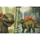 Trefl, Rodzina Treflików, Inspired By Dino World, Stegosaurus, puzzle, 100 elementów