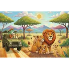 Trefl, Rodzina Treflików, Inspired By Nature, Lwy, puzzle, 100 elementów