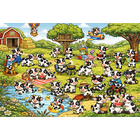 Trefl, Seek & Find, Rodzina Treflików, Świat krówek, puzzle, 100 elementów