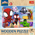 Trefl, Spidey i super-kumple, Odważny Spidey i przyjaciele, puzzle drewniane, 24 elementy