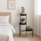 Trends4You, Bogi, kwietnik loftowy na 3 doniczki, czarny, 61,5 cm