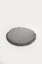 tupti.wood, mata piankowa z falbanką, szara