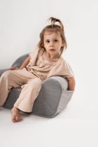 tupti.wood, piankowy fotelik, szary