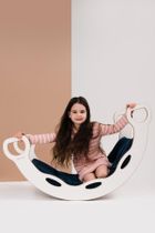 tupti.wood, poduszka do bujaka montessori, materac, granatowy