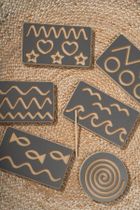 tupti.wood, tabliczka grafomotoryczna, peak, szara