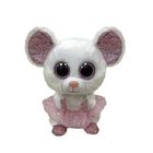 Ty, Beanie Boos, Mysz ballerina Nina, maskotka, biała, 15 cm