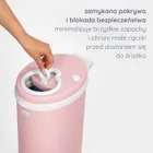 Ubbi, stalowy kosz na pieluchy, matte pink