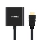 Unitek, adapter HDMI/VGA + audio