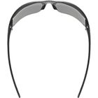 Uvex, Equate, okulary rowerowe, black matt-smoke