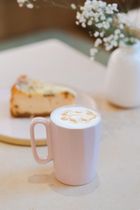 Vialli Design, dwa kubki ceramiczne z uszkiem, 250 ml, Fuori rożowe