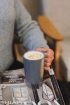 Vialli Design, dwa kubki ceramiczne z uszkiem, 250 ml, Fuori szare