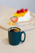 Vialli Design, dwa kubki ceramiczne z uszkiem, 80 ml, Fuori zielone